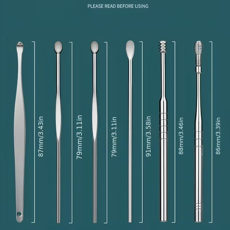 Precision Stainless Steel Ear Pick Set