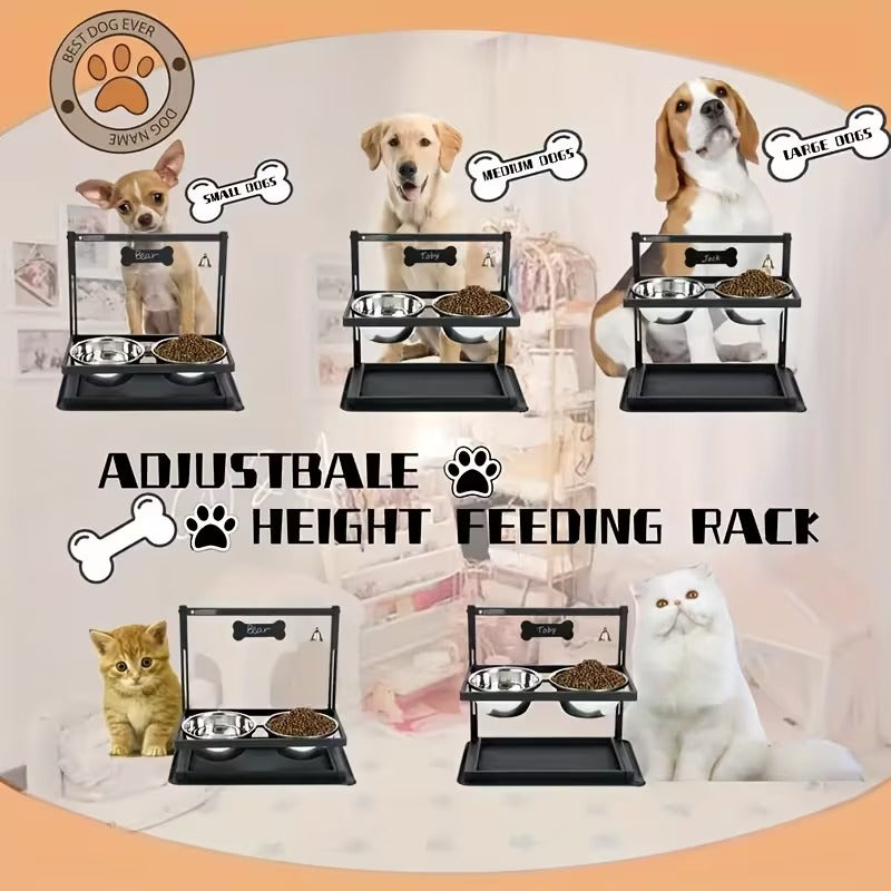Premium Adjustable Elevated Dog Bowls