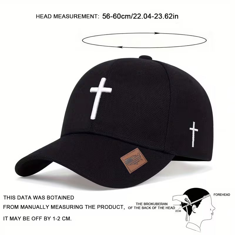 Premium Cross Embroidered Baseball Cap