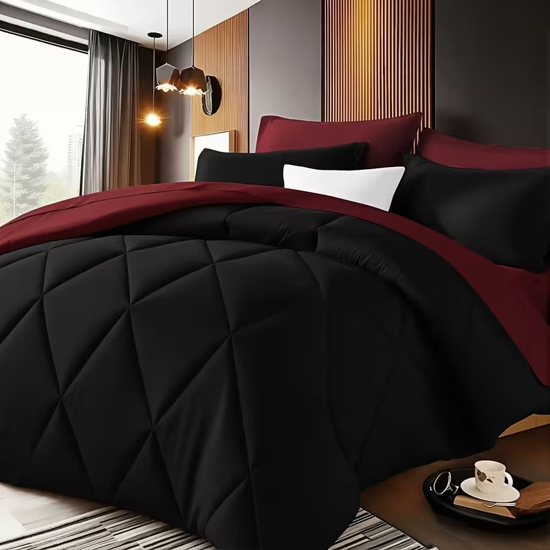 Premium Diamond-Quilt Bedding Set