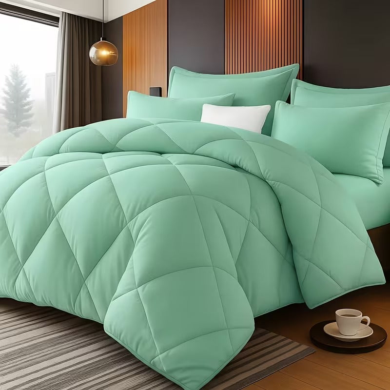 Premium Diamond-Quilt Bedding Set