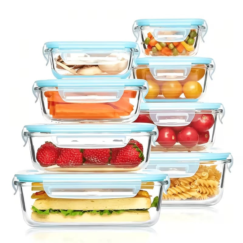 Premium Glass Meal Prep Set