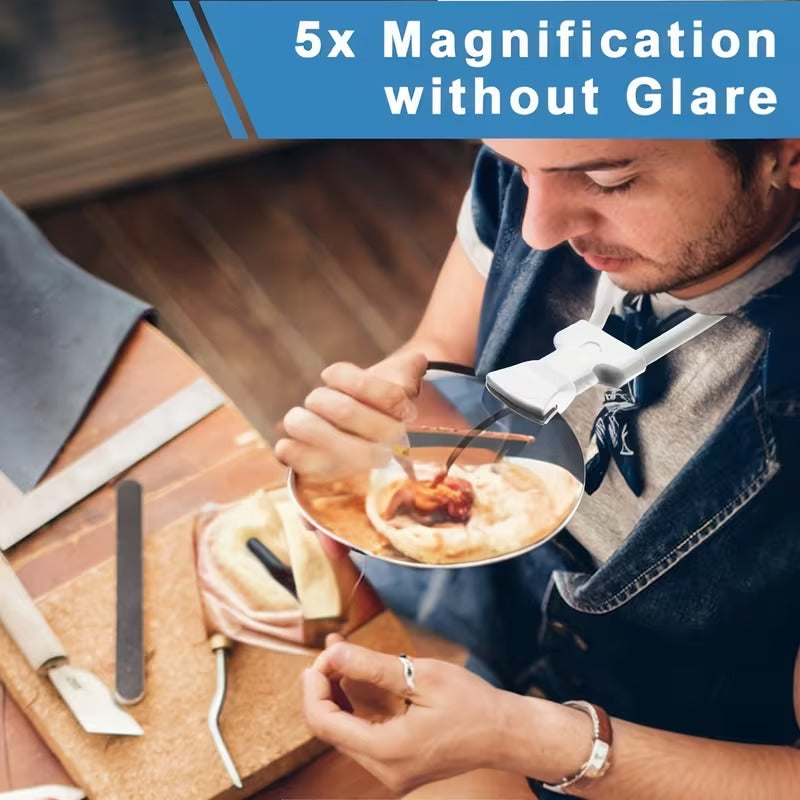 Premium Hands-Free 5X Magnifier