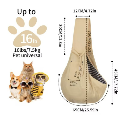 Premium Hands-Free Pet Sling Carrier