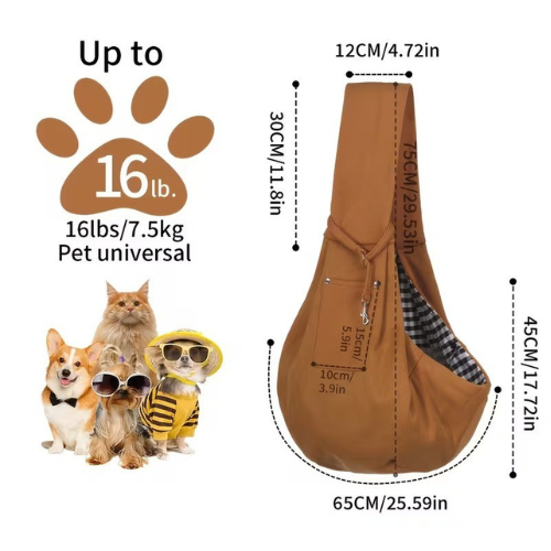Premium Hands-Free Pet Sling Carrier
