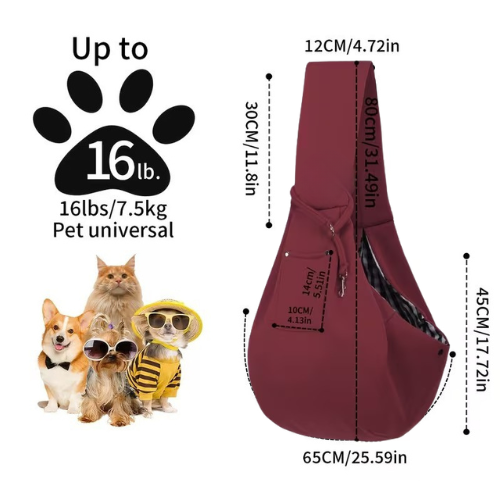 Premium Hands-Free Pet Sling Carrier