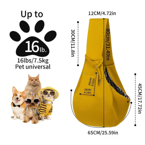 Premium Hands-Free Pet Sling Carrier