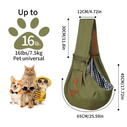 Premium Hands-Free Pet Sling Carrier