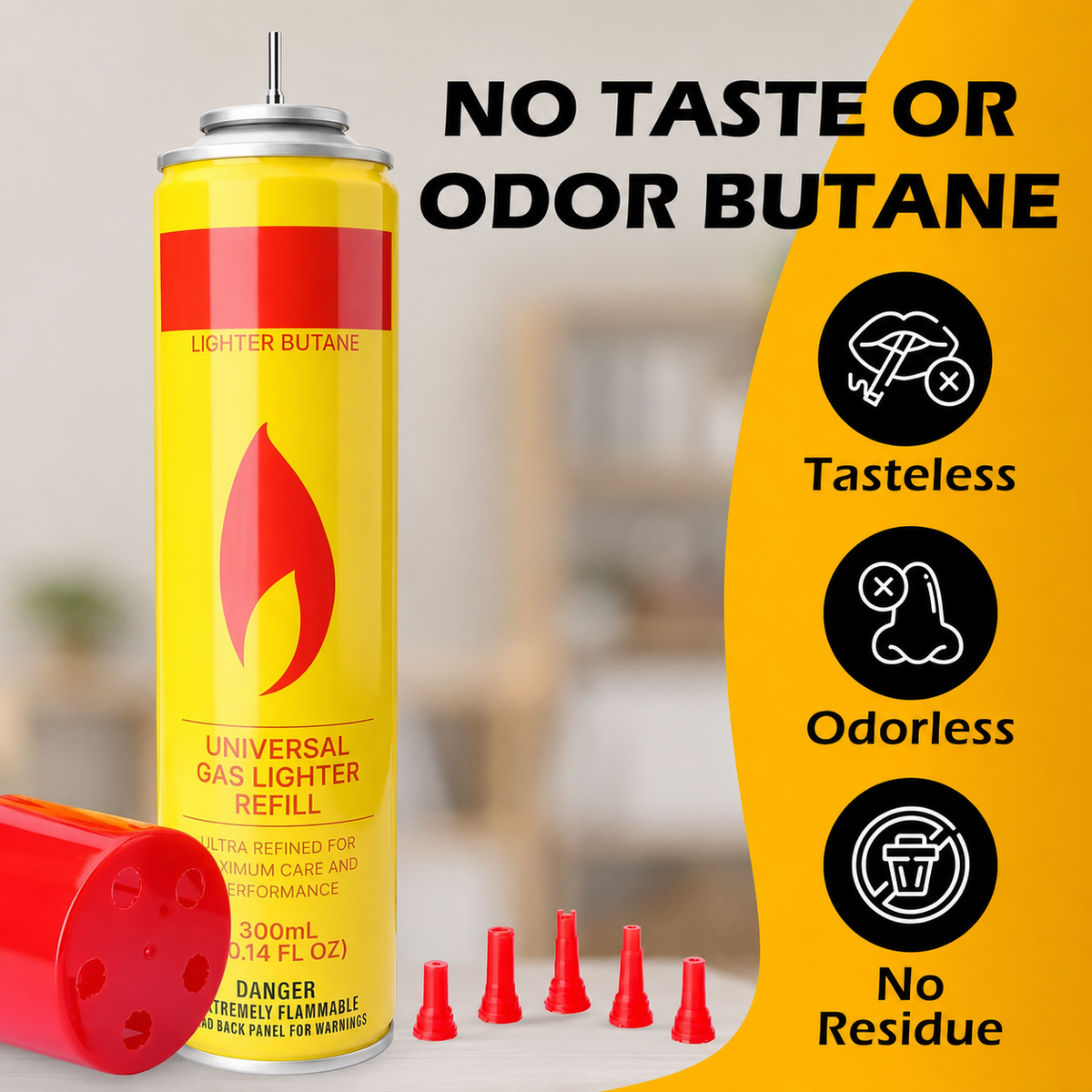 Premium Ultra-Refined Butane Fuel Refill Set