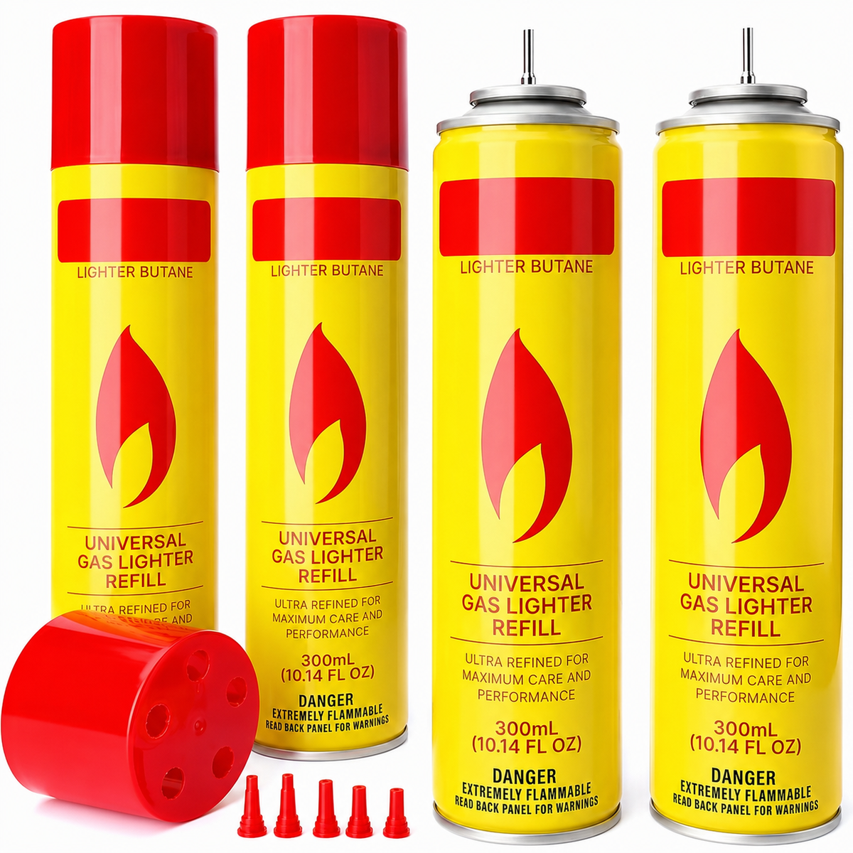 Premium Ultra-Refined Butane Fuel Refill Set