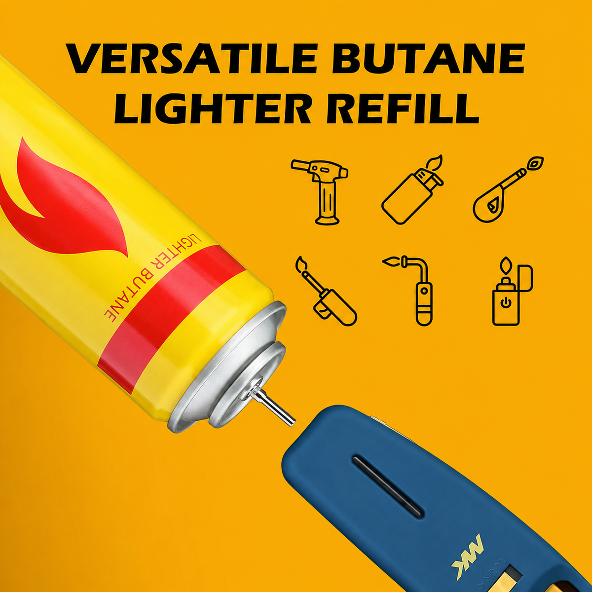 Premium Ultra-Refined Butane Fuel Refill Set