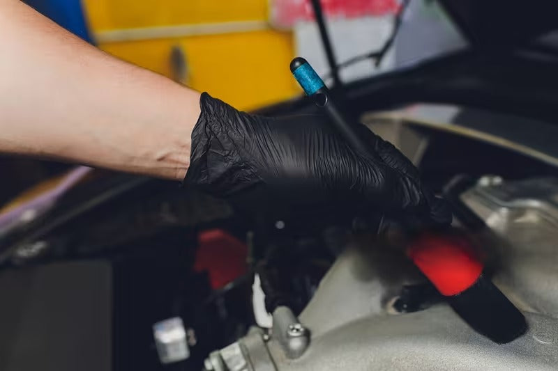 Pro-Grade Black Nitrile Gloves