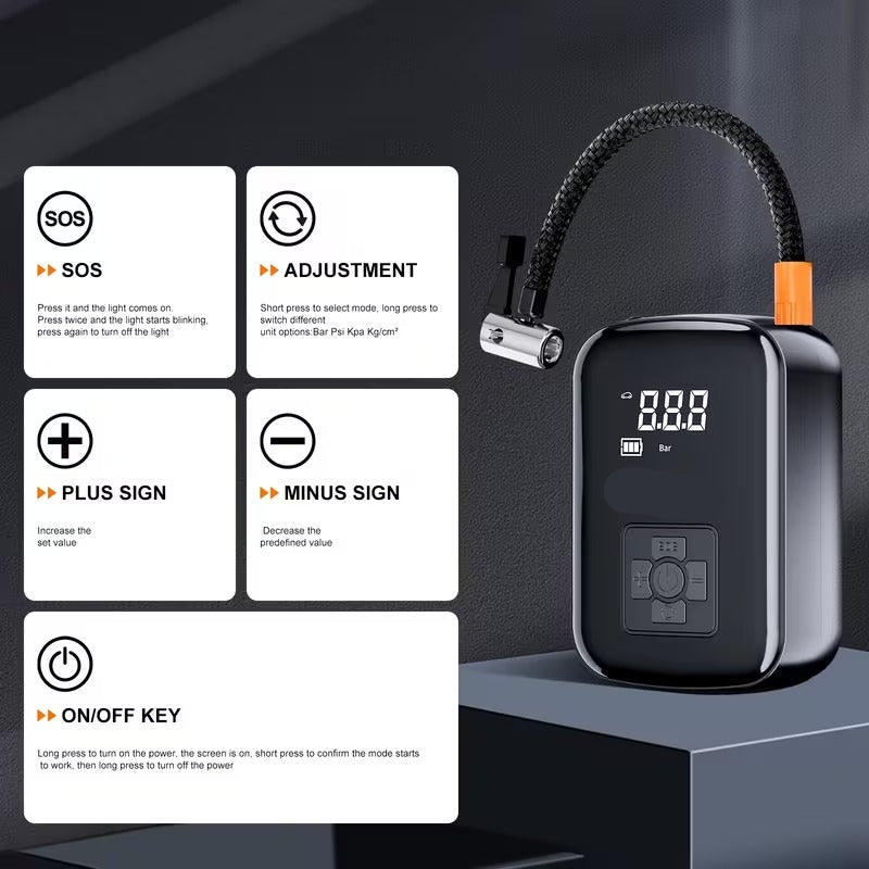 Pro-Grade Cordless Tire Inflator