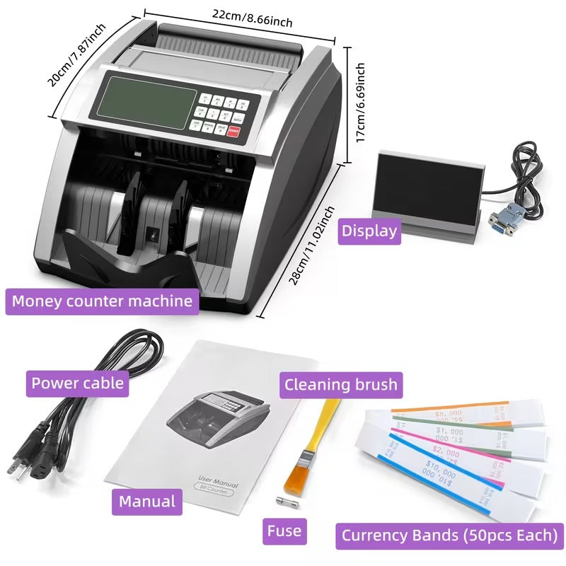 Pro Money Counter with Counterfeit Detection