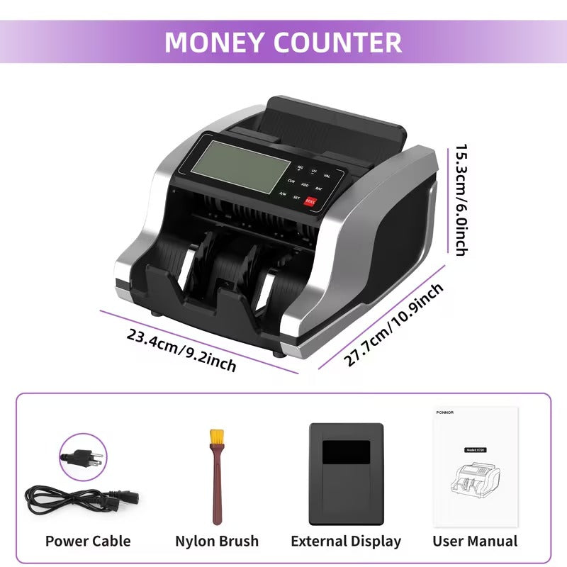 Pro Money Counter with Counterfeit Detection