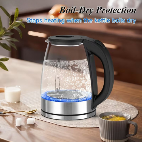 Rapid Boil Glass Electric Kettle