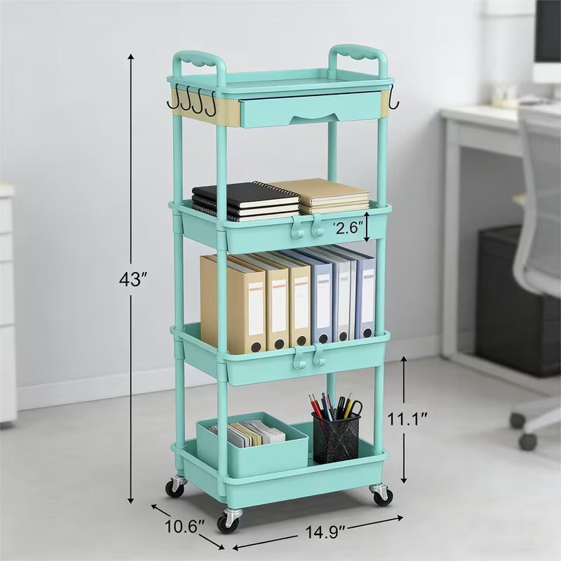 Rolling Drawer Storage Cart