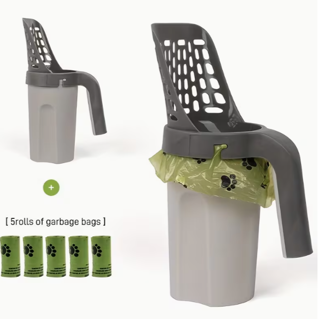 Scoop-and-Dispose Litter Tool