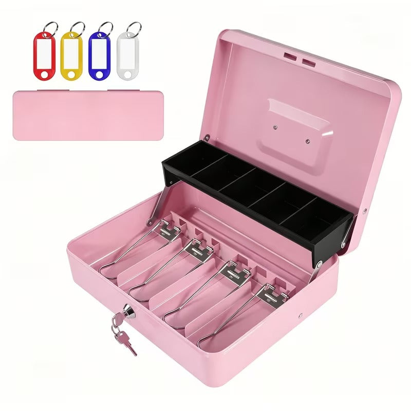 Secure Large Steel Cash Box