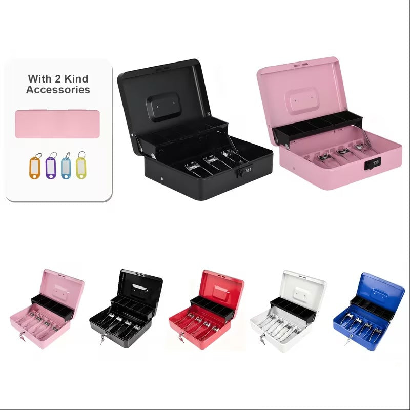 Secure Large Steel Cash Box