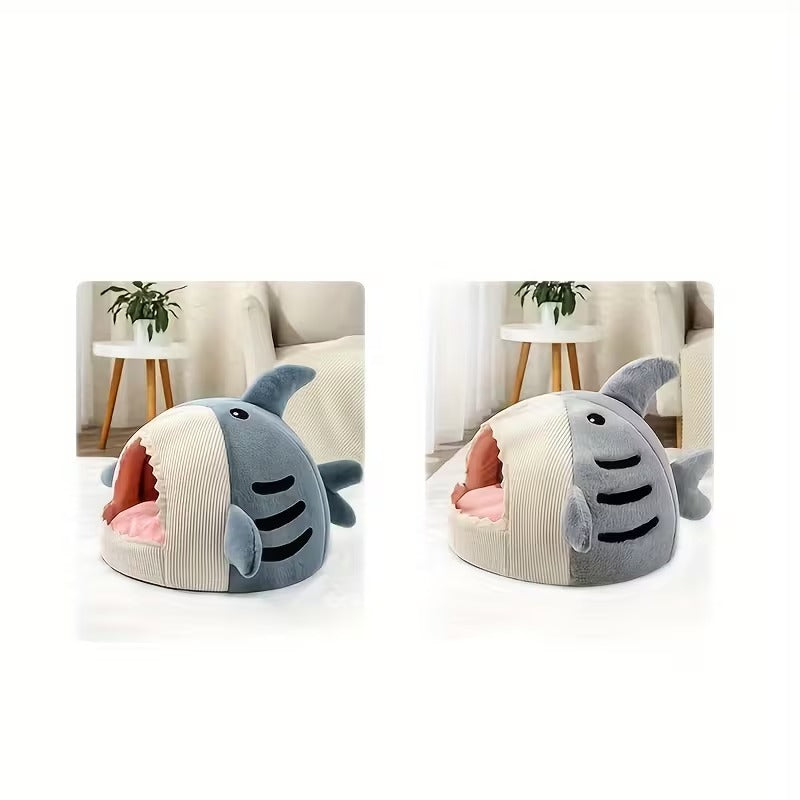 Shark Hideaway Pet Bed