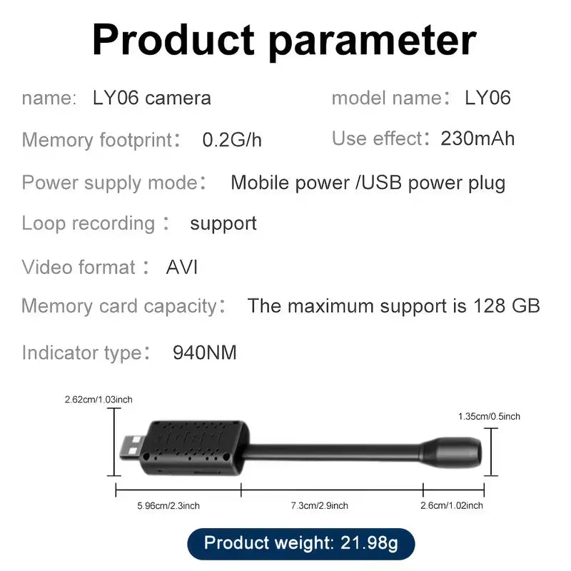 Smart 1024P Mini WiFi Camera