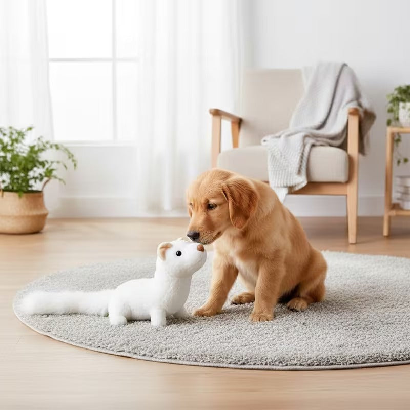 Squeaky Crinkle Plush Toy