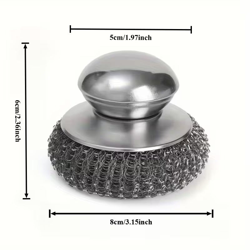 Stainless Steel Scrub Brush Set
