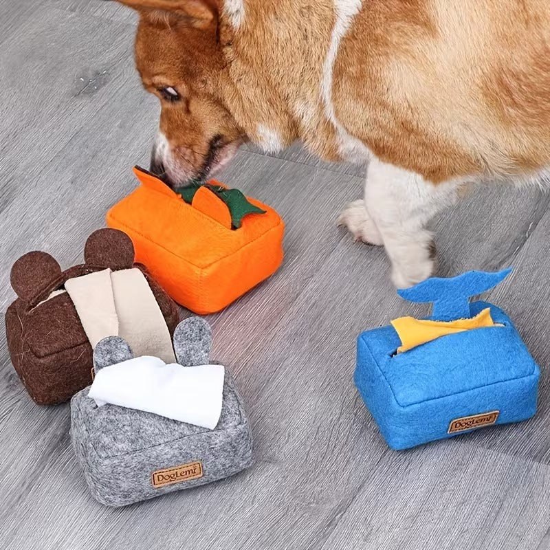 Tissue Box Enrichment Toy