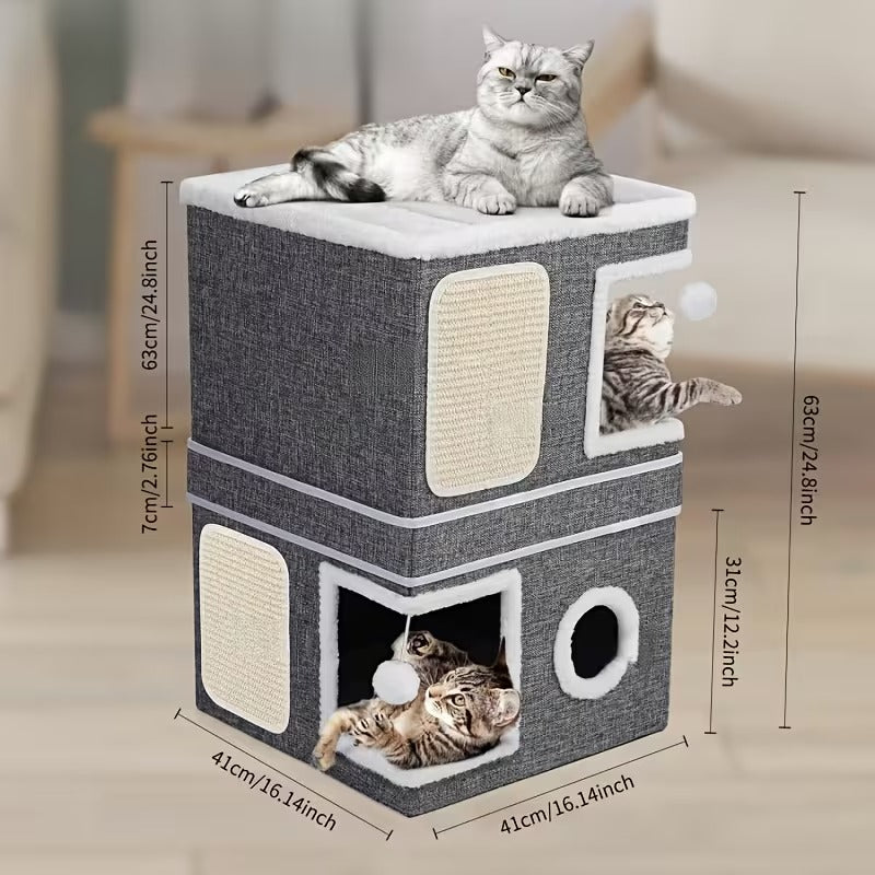 Ultimate 2-Tier Cat Hideaway