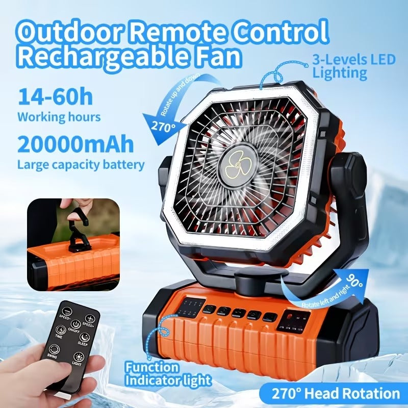 Ultimate 20000mAh Camping Fan Light