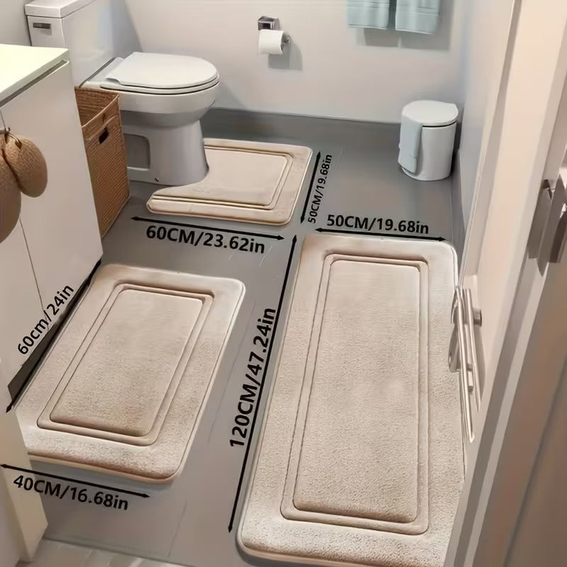 Ultimate 3-Piece Bath Mat Comfort Set