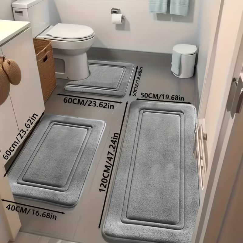 Ultimate 3-Piece Bath Mat Comfort Set