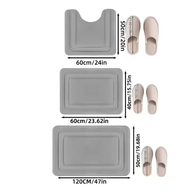 Ultimate 3-Piece Bath Mat Comfort Set