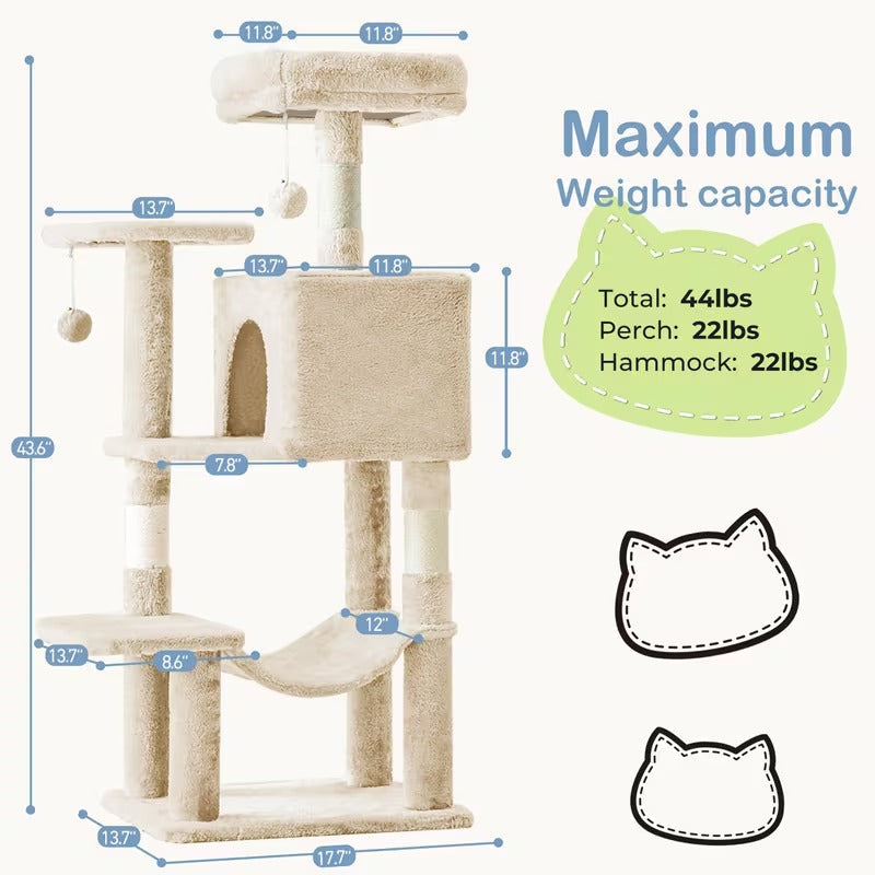 Ultimate 44-Inch Multi-Cat Tower