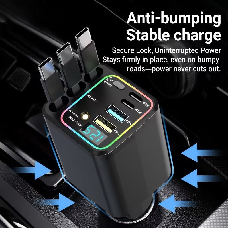 Ultimate 7-in-1 Retractable Car Charger
