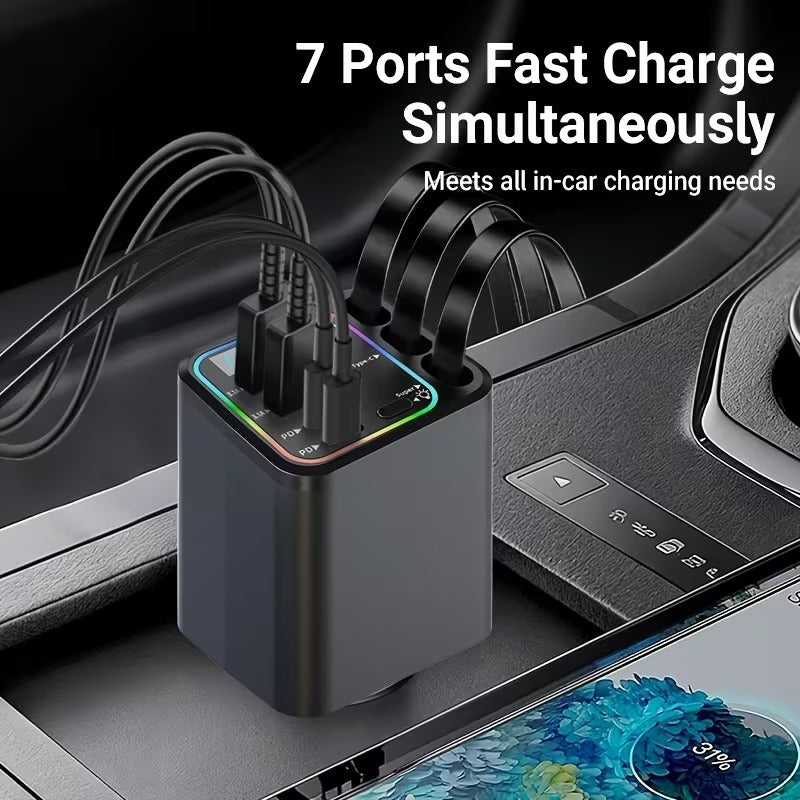 Ultimate 7-in-1 Retractable Car Charger