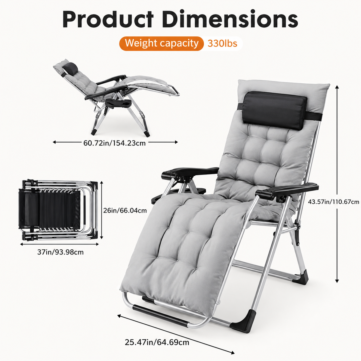 Ultimate Foldable Zero Gravity Recliner
