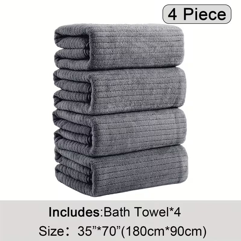 Ultra-Plush Oversized Bath Towel Set