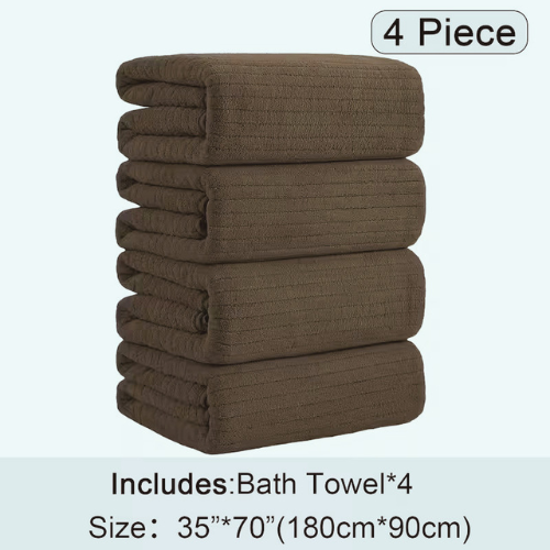 Ultra-Plush Oversized Bath Towel Set