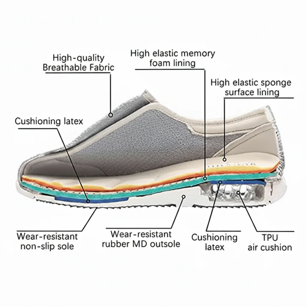 Unisex Diabetic Comfort Shoes