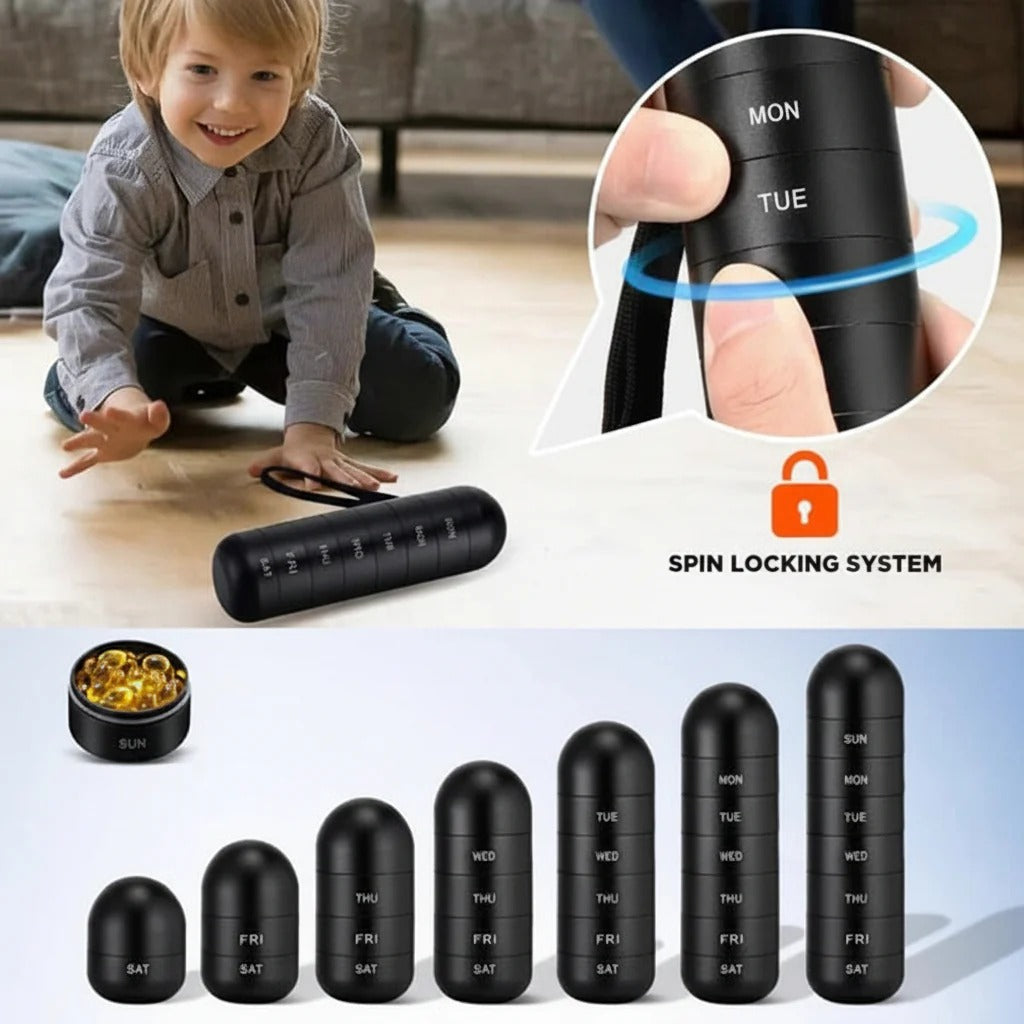 Weekly Travel Pill Organizer