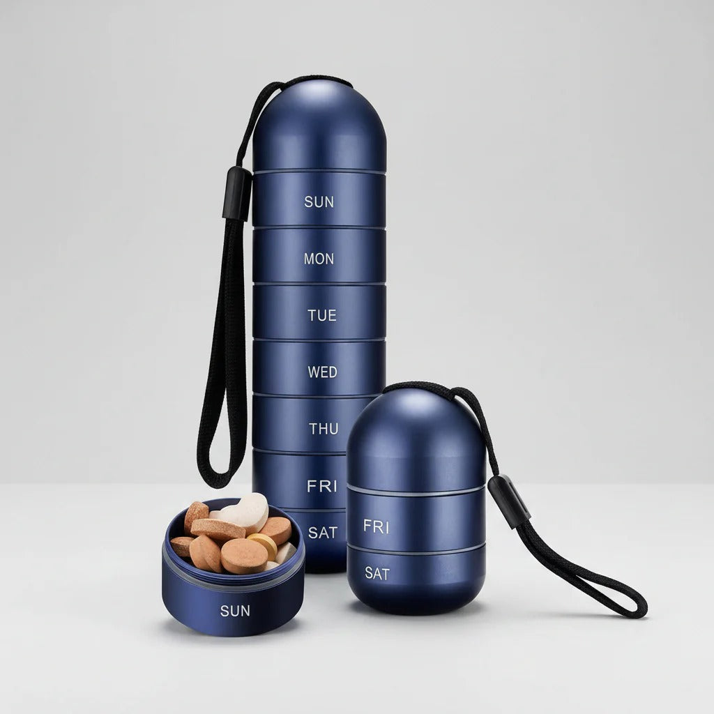 Weekly Travel Pill Organizer