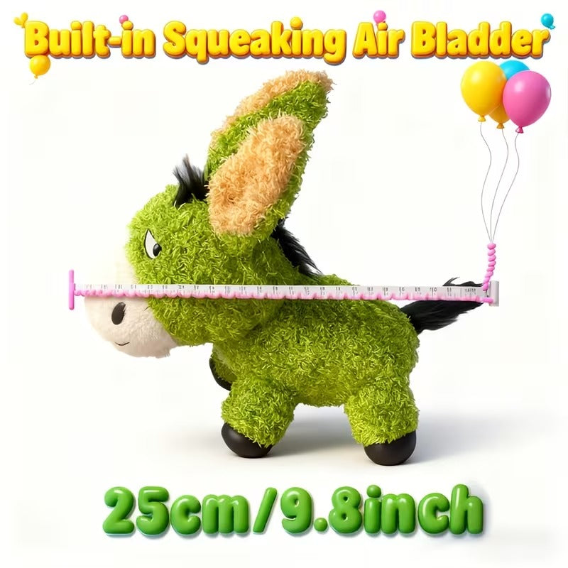 XL Squeaky Donkey Toy