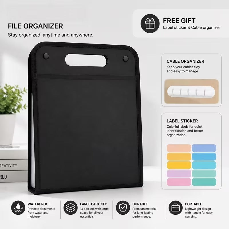 13-Pocket File Organizer
