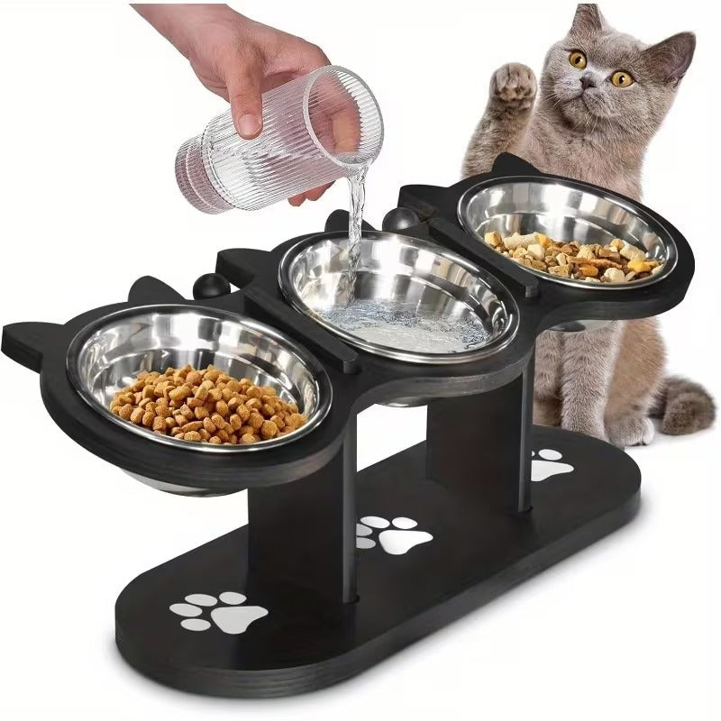 15° Tilted Pet Bowl Stand