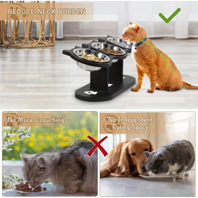 15° Tilted Pet Bowl Stand