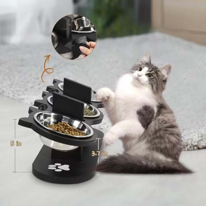 15° Tilted Pet Bowl Stand