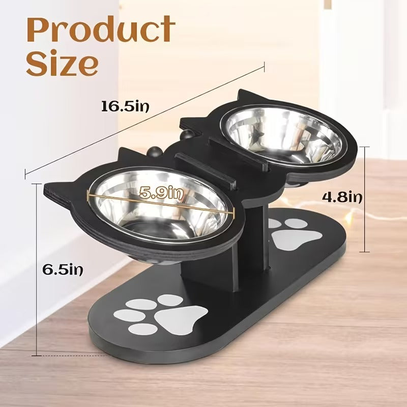 15° Tilted Pet Bowl Stand