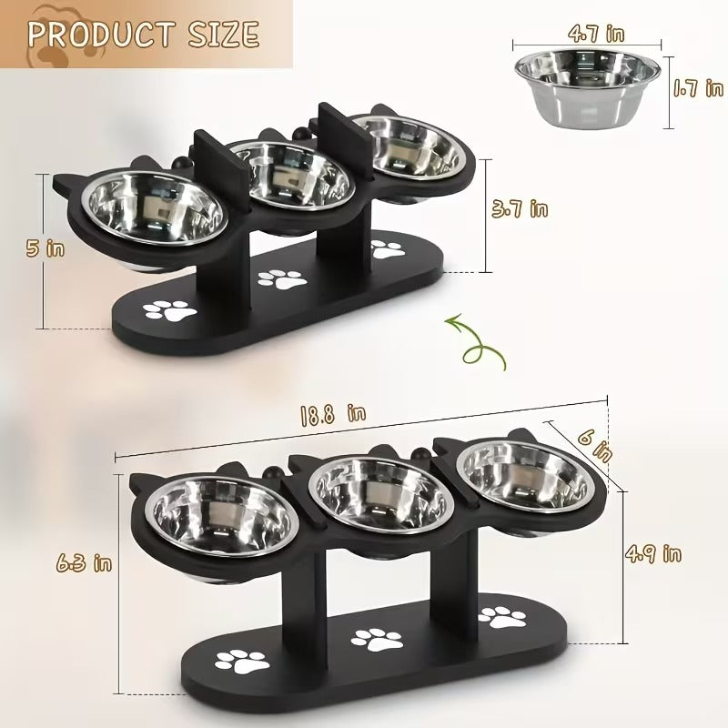 15° Tilted Pet Bowl Stand